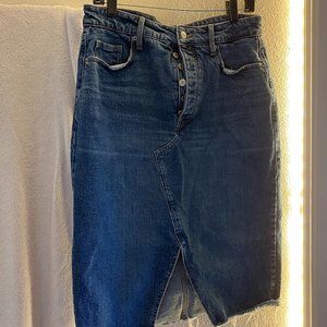 Old Navy High Rise Secret Slim Pockets Midi Bodycon Denim Skirt - Size 8